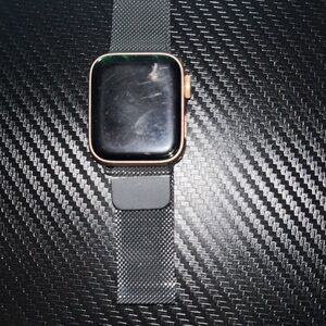 Black Smartwatch with Mesh Band